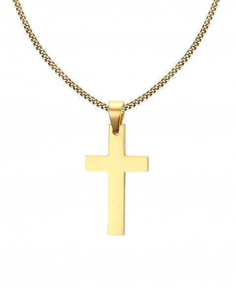 Collar Cruz Cristiana Dorado